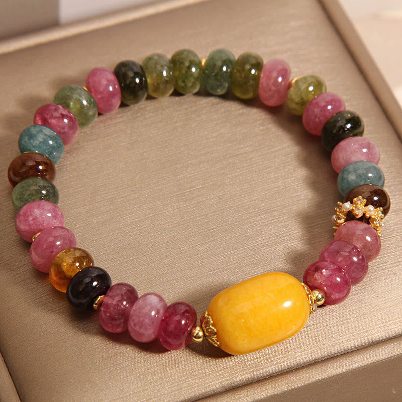 Nimara Ritual Natural Tourmaline Topaz Positive Bracelet
