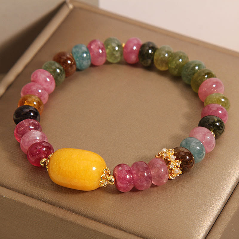 Nimara Ritual Natural Tourmaline Topaz Positive Bracelet