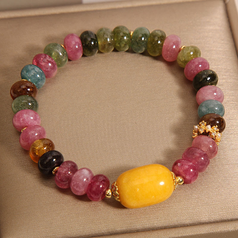 Nimara Ritual Natural Tourmaline Topaz Positive Bracelet