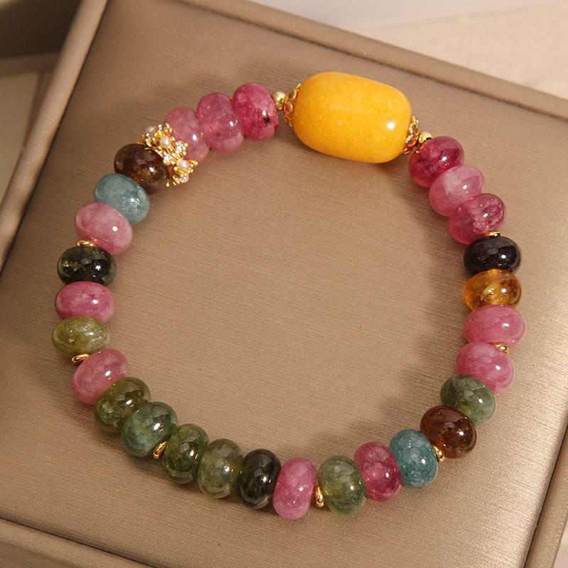 Nimara Ritual Natural Tourmaline Topaz Positive Bracelet