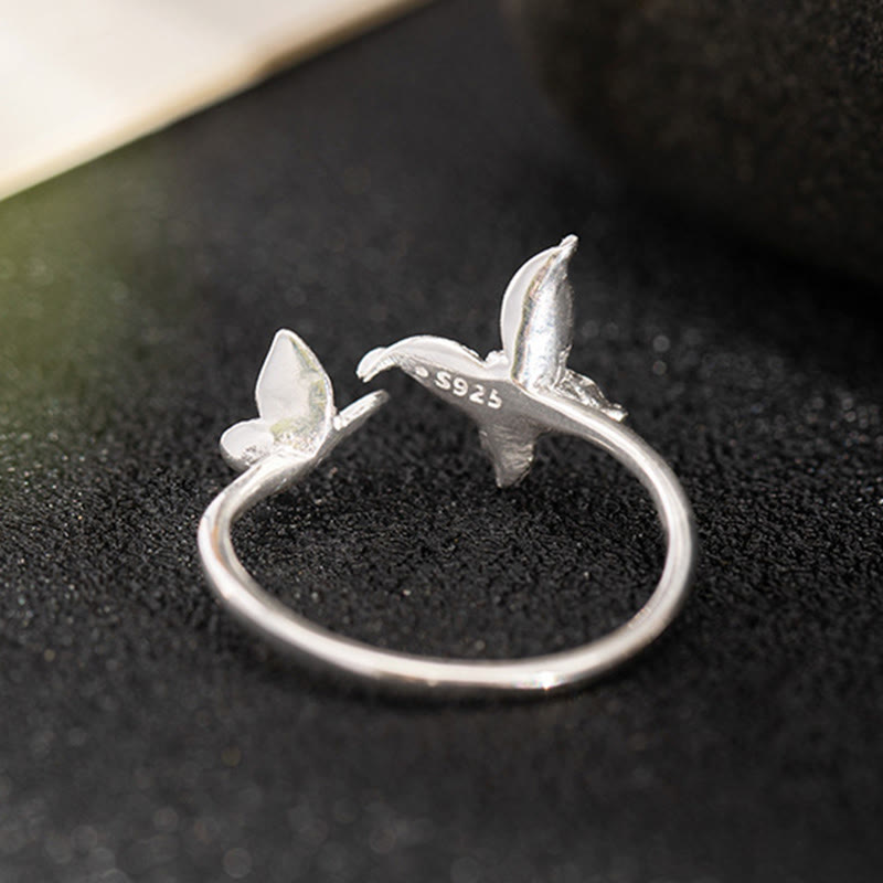 Nimara Ritual 925 Sterling Silver Butterfly Love Ring