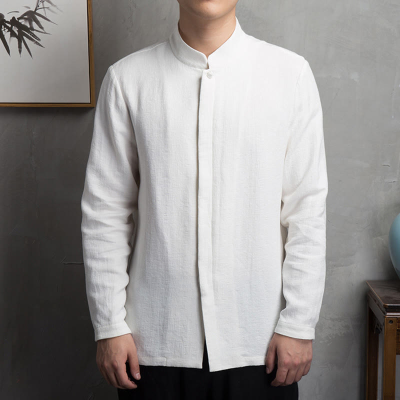 Nimara Ritual Solid Color Chinese Tang Suit Jacket Men Clothing