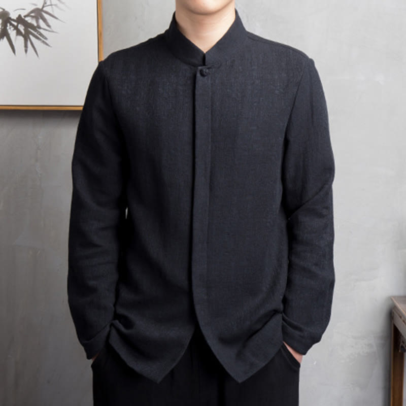 Nimara Ritual Solid Color Chinese Tang Suit Jacket Men Clothing