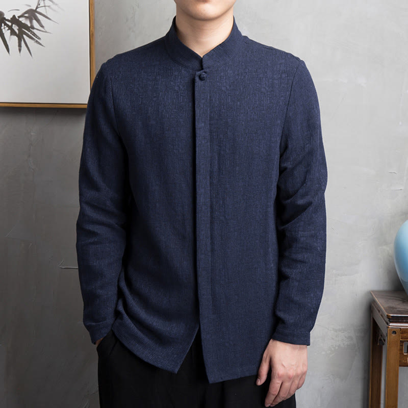 Nimara Ritual Solid Color Chinese Tang Suit Jacket Men Clothing