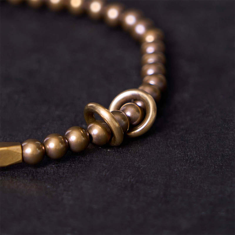 Nimara Ritual "Wishing You Balance and Strength" Brass Bracelet Includes Gift Message Card