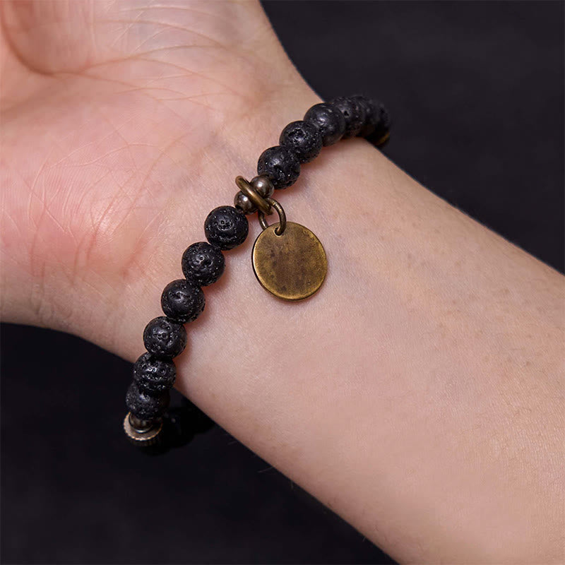Nimara Ritual Natural Lava Rock Beads Calm Support Healing Bracelet