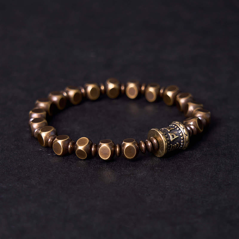Nimara Ritual "Wishing You Balance and Strength" Brass Amulet Bracelet Includes Gift Message Card