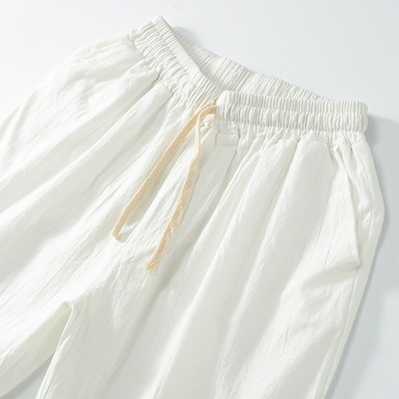 Nimara Ritual Casual Solid Color Cotton Men's Bermuda Shorts Men's Pants With Pockets