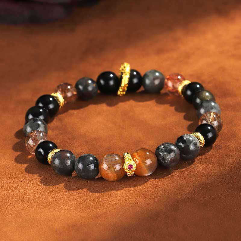 Nimara Ritual Sun Stone Lava Rock Positive Bracelet