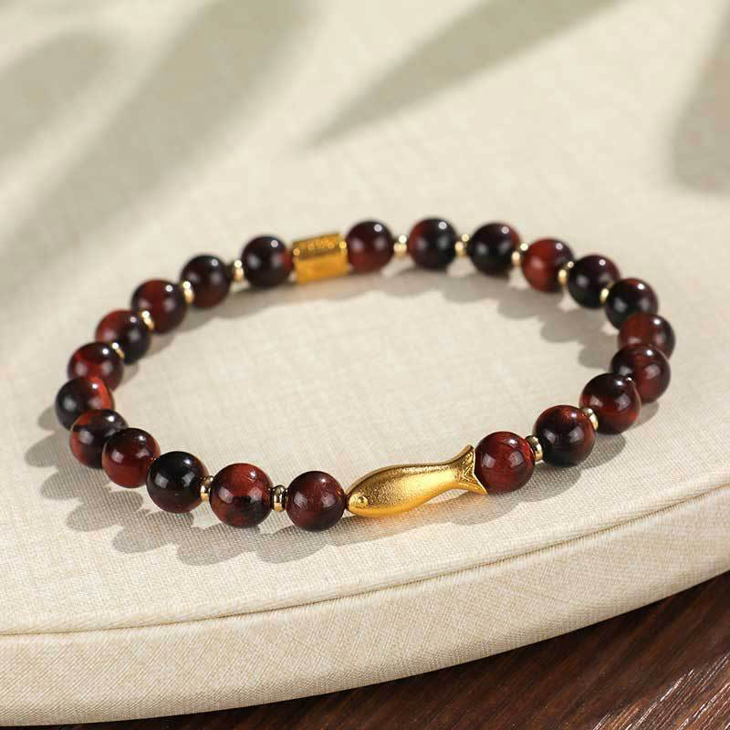 Nimara Ritual Tiger Eye Koi Fish Courage Bracelet