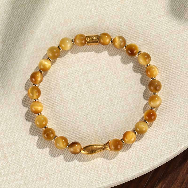 Nimara Ritual Tiger Eye Koi Fish Courage Bracelet