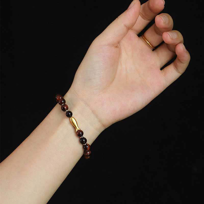 Nimara Ritual Tiger Eye Koi Fish Courage Bracelet
