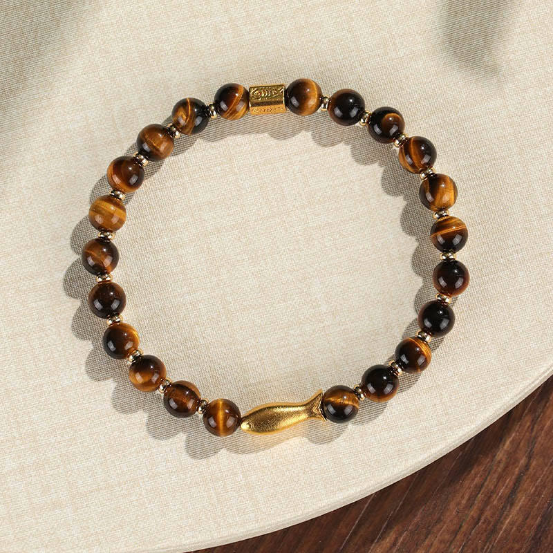 Nimara Ritual Tiger Eye Koi Fish Courage Bracelet
