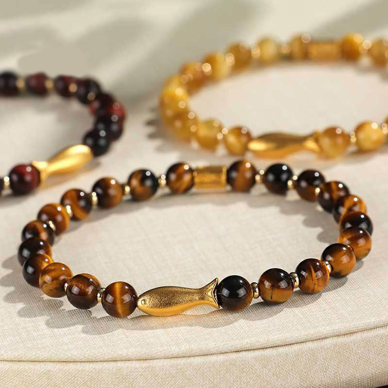 Nimara Ritual Tiger Eye Koi Fish Courage Bracelet