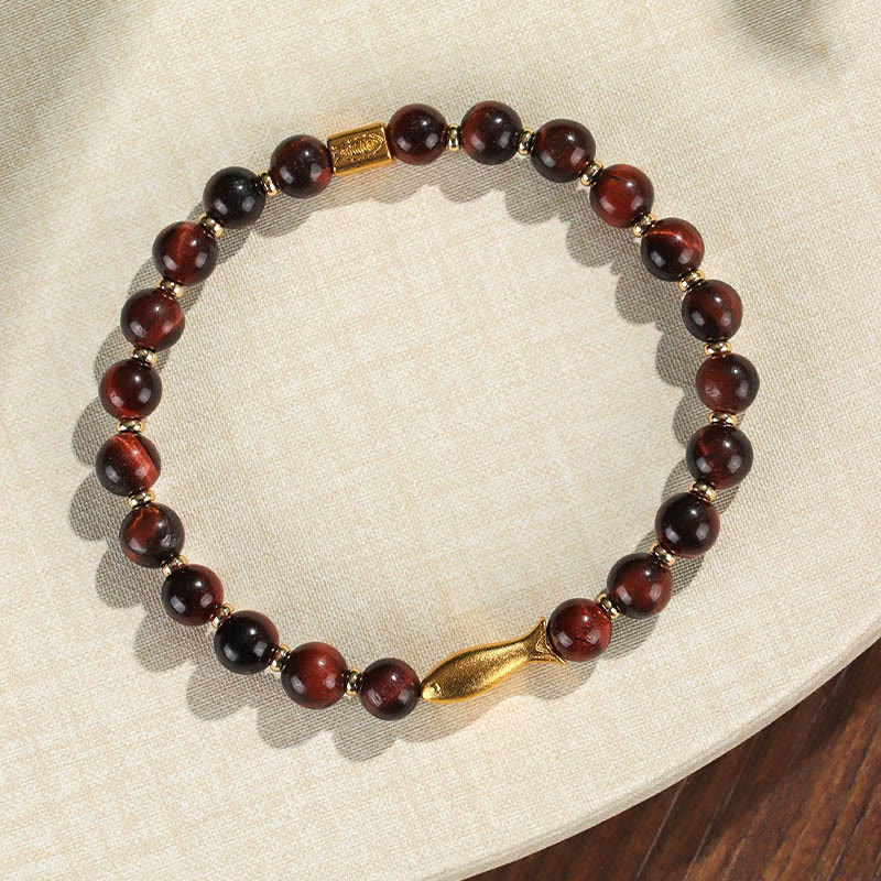 Nimara Ritual Tiger Eye Koi Fish Courage Bracelet