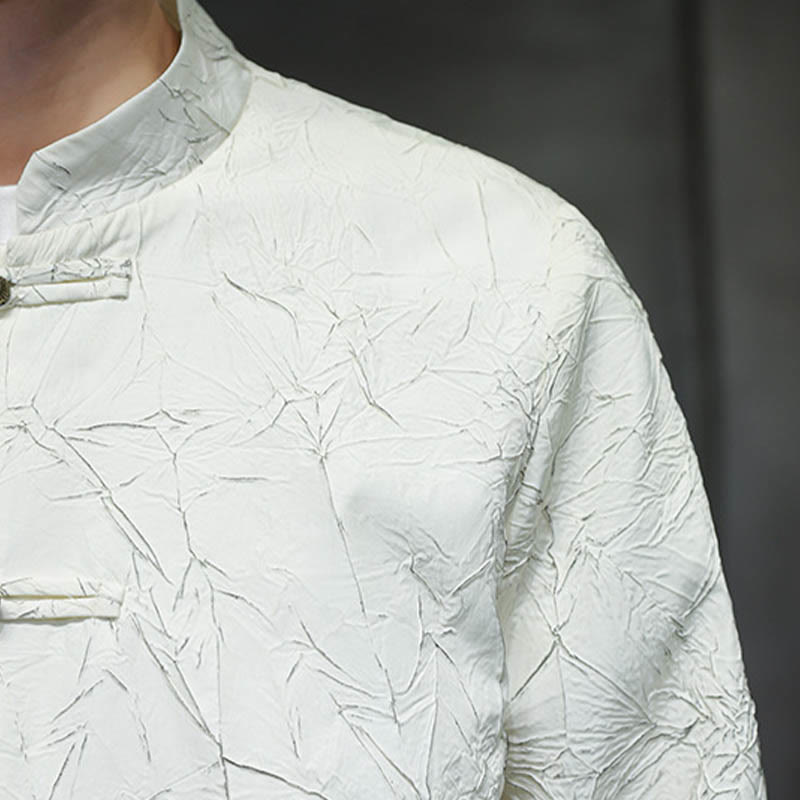 Nimara Ritual Tang Suit Casual Frog-button Long Sleeve Nylon Men's Jacket Shirt Clothing