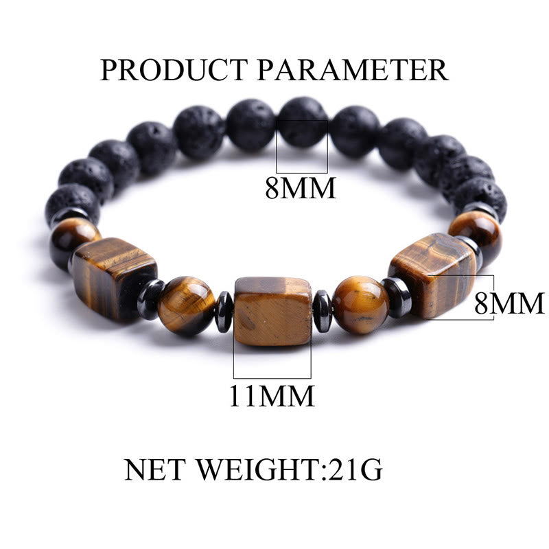 Nimara Ritual Various Crystals Lava Rock Calm Bracelet