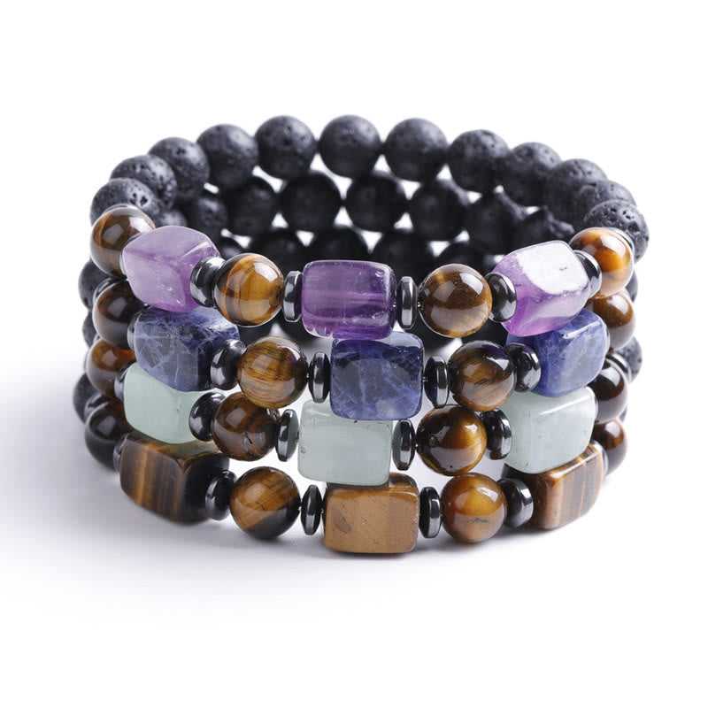 Nimara Ritual Various Crystals Lava Rock Calm Bracelet