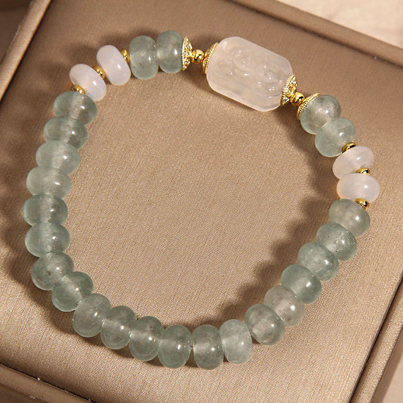 Nimara Ritual Aquamarine Jade Abacus Beads Serenity Bracelet