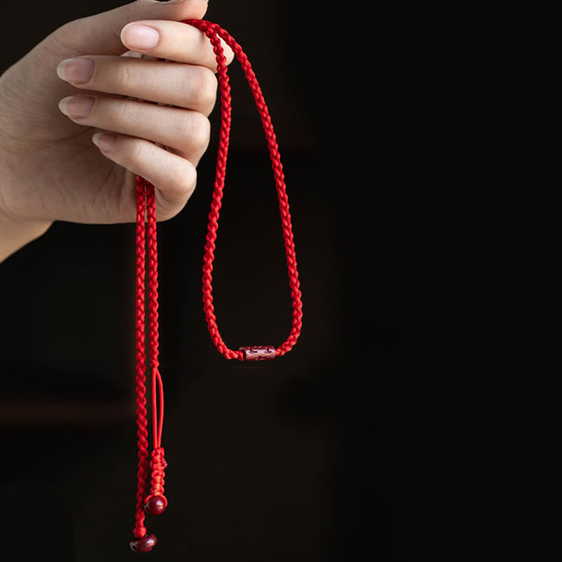 Nimara Ritual Natural Cinnabar Calm Blessing Red String Belly Chain
