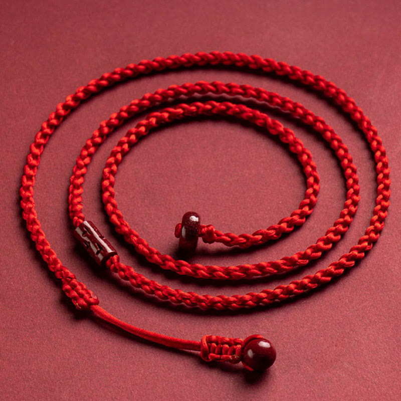 Nimara Ritual Natural Cinnabar Calm Blessing Red String Belly Chain