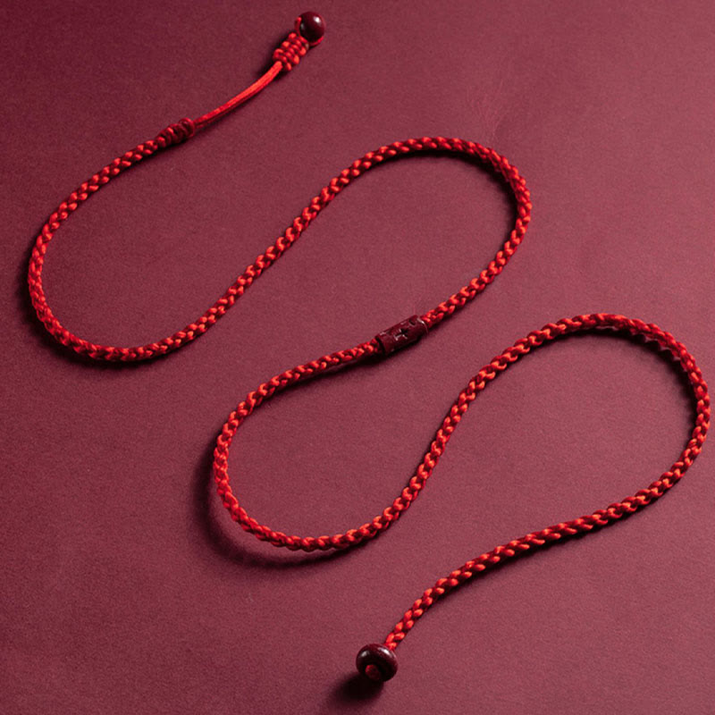 Nimara Ritual Natural Cinnabar Calm Blessing Red String Belly Chain