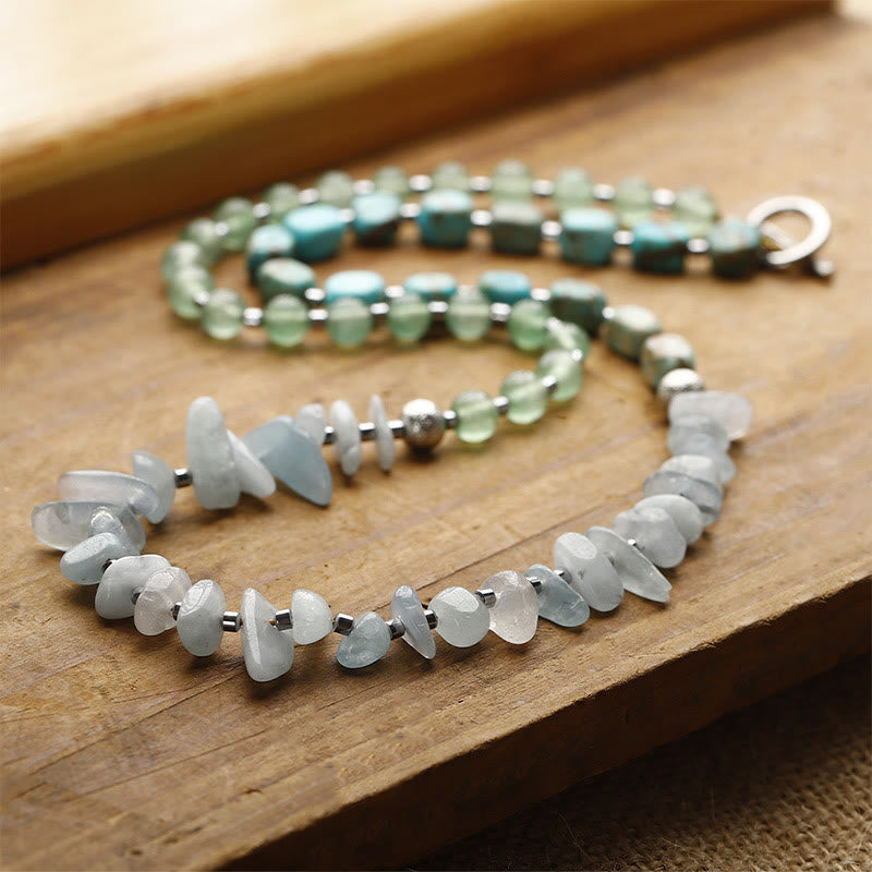 Nimara Ritual Green Emperor Stone Green Aventurine Happiness Triple Wrap Bracelet
