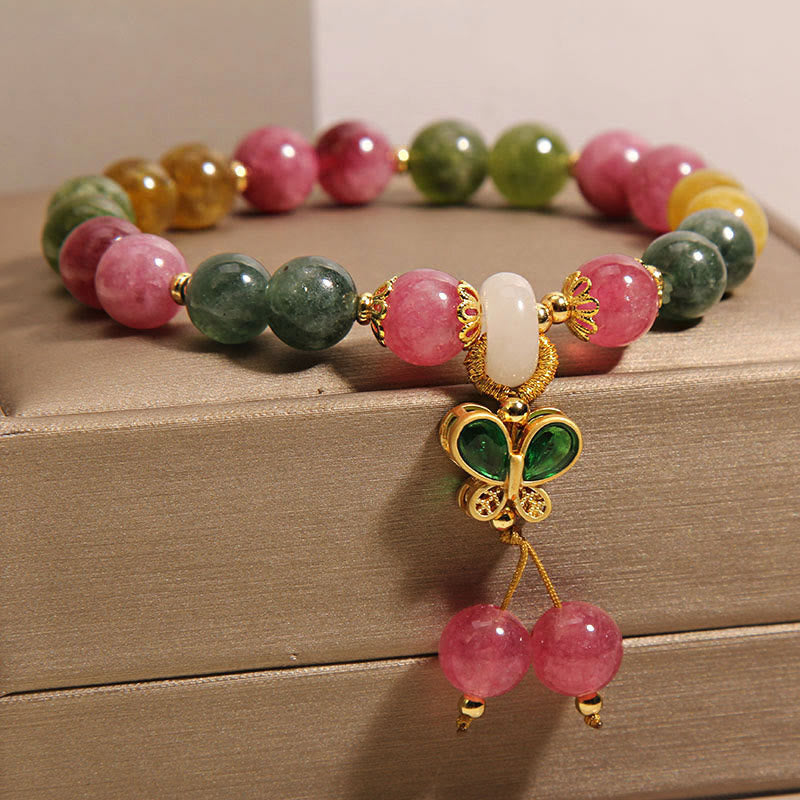 Nimara Ritual Tourmaline Jade Butterfly Wisdom Bracelet