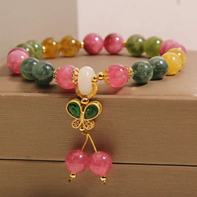 Nimara Ritual Tourmaline Jade Butterfly Wisdom Bracelet