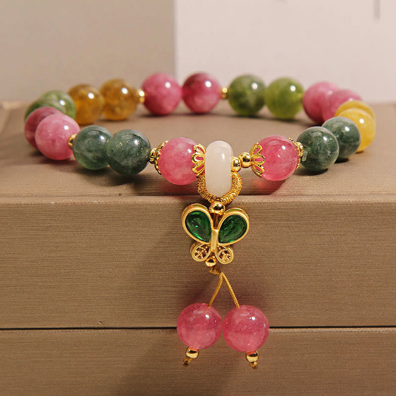Nimara Ritual Tourmaline Jade Butterfly Wisdom Bracelet
