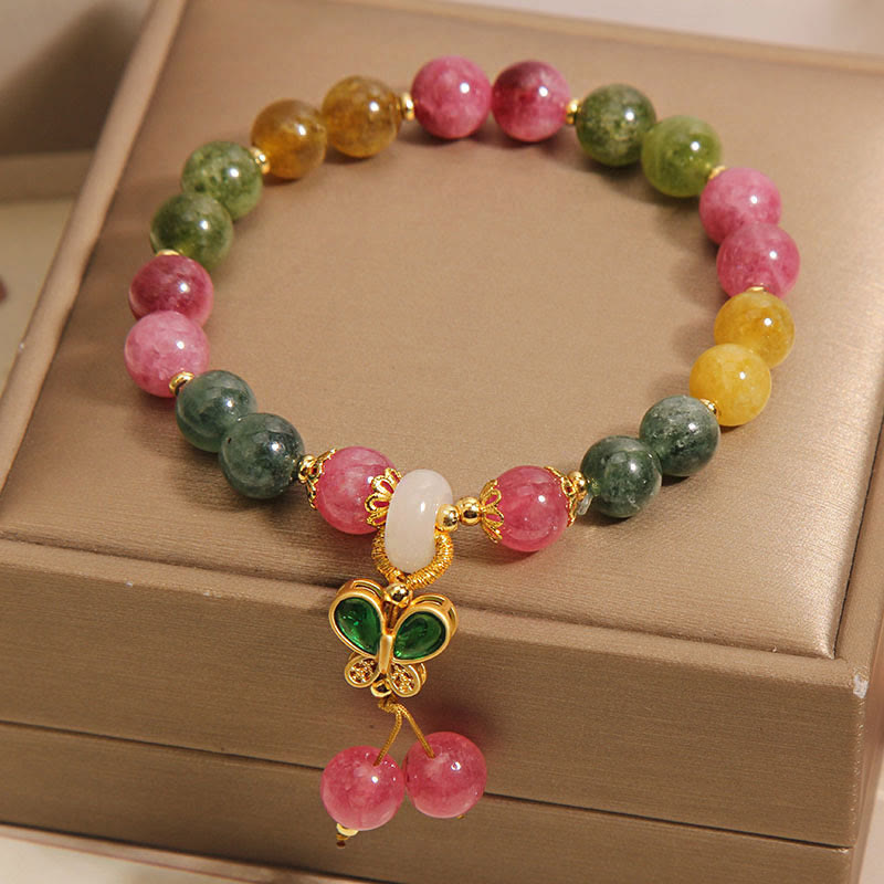 Nimara Ritual Tourmaline Jade Butterfly Wisdom Bracelet