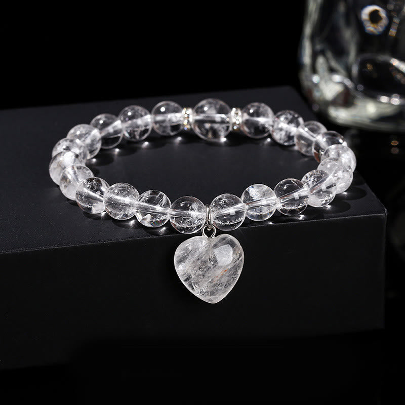 Nimara Ritual Various Crystal Green Aventurine Love Heart Balance Bracelet