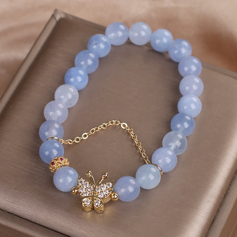 Nimara Ritual Aquamarine Butterfly Serenity Bracelet