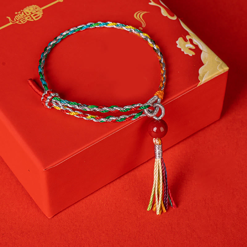 Nimara Ritual Colorful String Cinnabar Concentration Bracelet