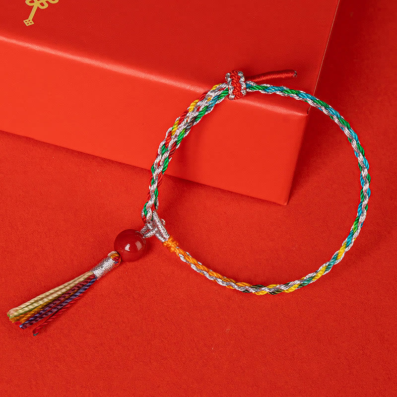 Nimara Ritual Colorful String Cinnabar Concentration Bracelet