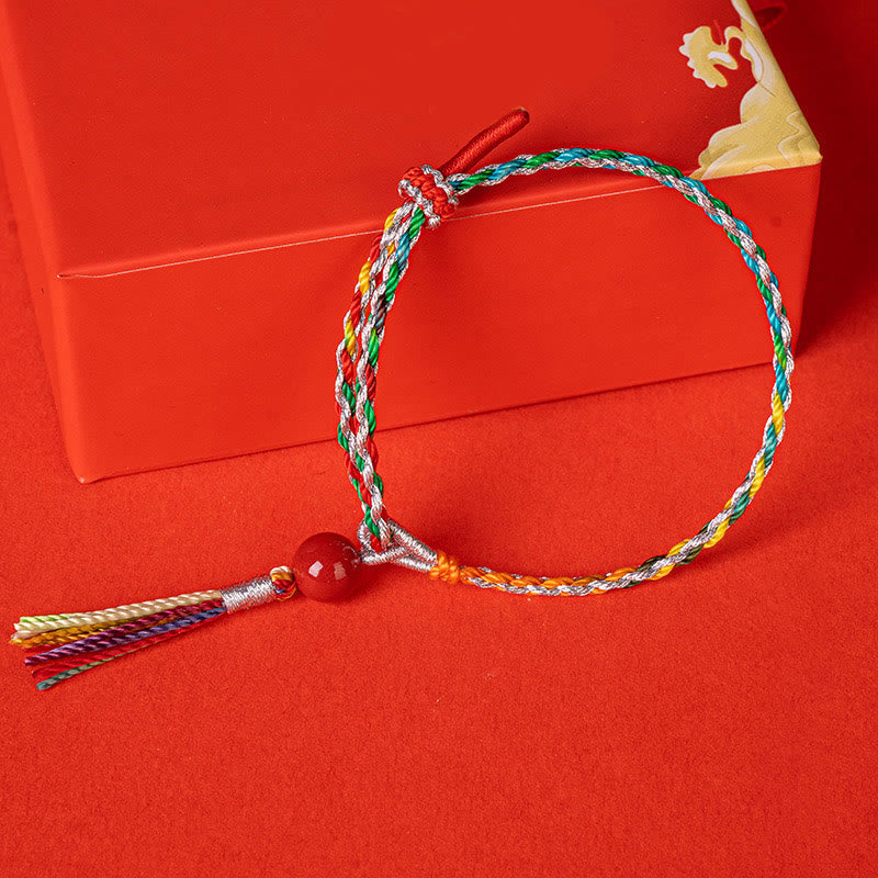 Nimara Ritual Colorful String Cinnabar Concentration Bracelet
