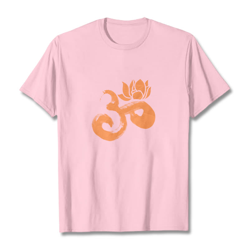 Nimara Ritual OM Lotus Flower Cotton Tee T-shirt