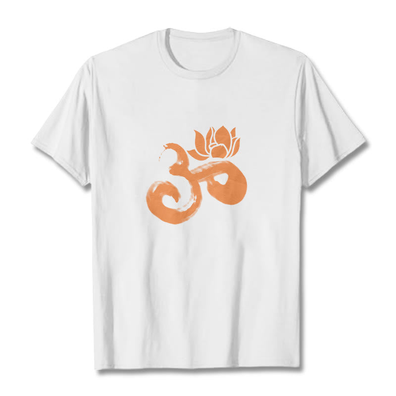 Nimara Ritual OM Lotus Flower Cotton Tee T-shirt