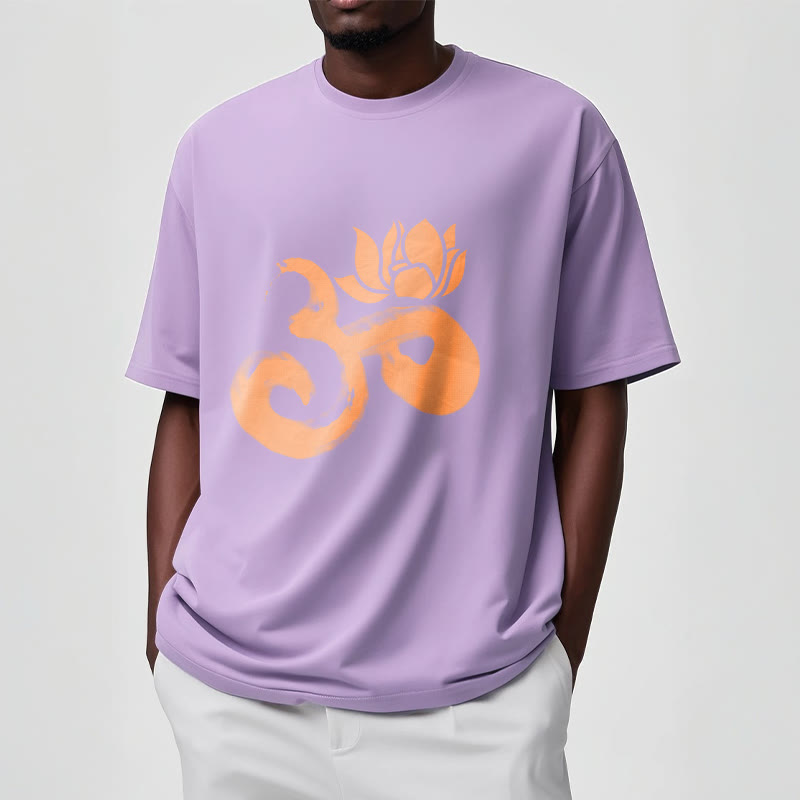 Nimara Ritual OM Lotus Flower Cotton Tee T-shirt