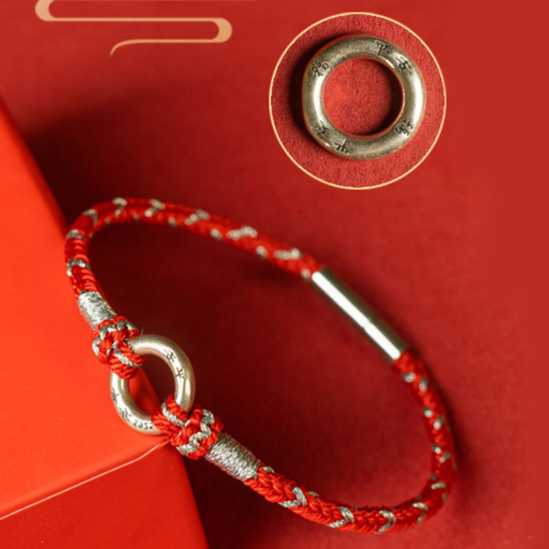 Nimara Ritual Red String 925 Sterling Silver Safe Luck Bracelet