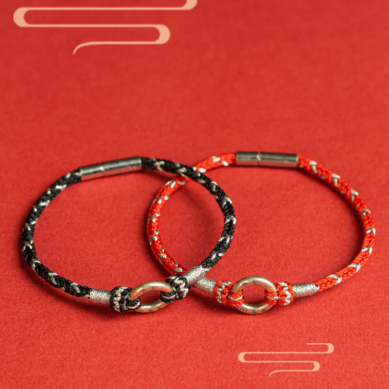 Nimara Ritual Red String 925 Sterling Silver Safe Luck Bracelet