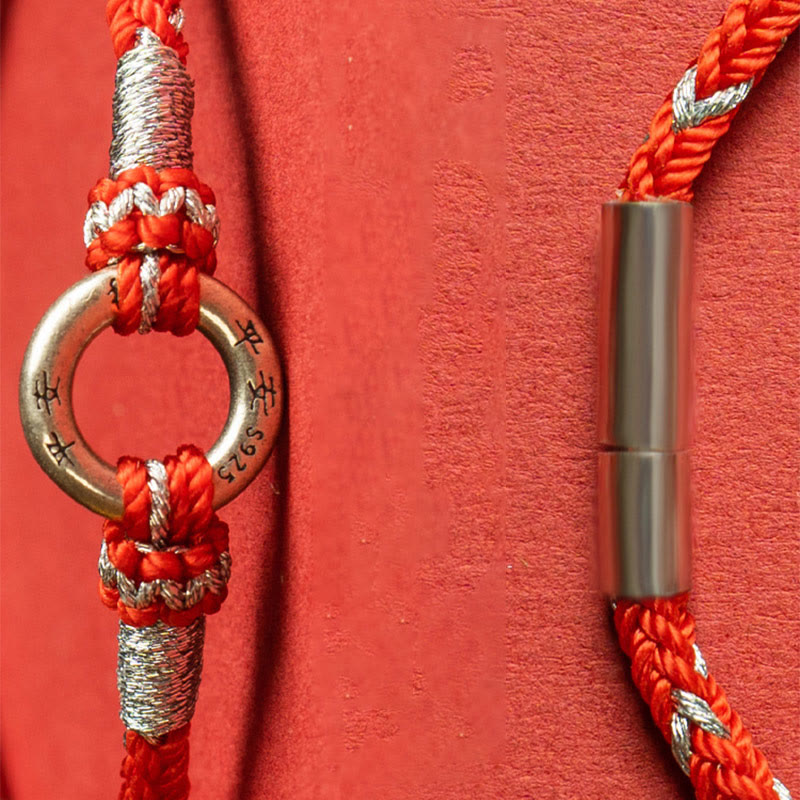 Nimara Ritual Red String 925 Sterling Silver Safe Luck Bracelet