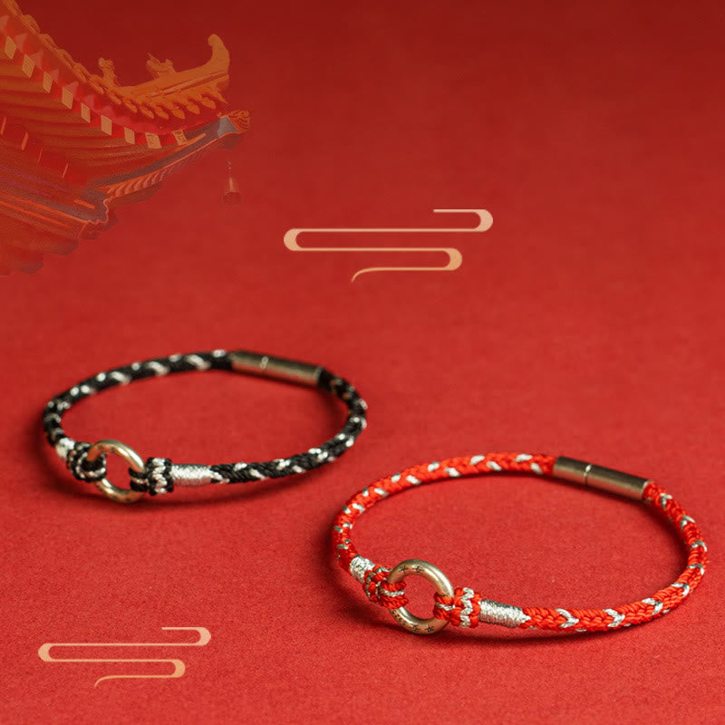 Nimara Ritual Red String 925 Sterling Silver Safe Luck Bracelet