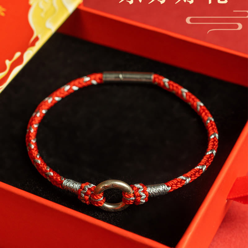 Nimara Ritual Red String 925 Sterling Silver Safe Luck Bracelet