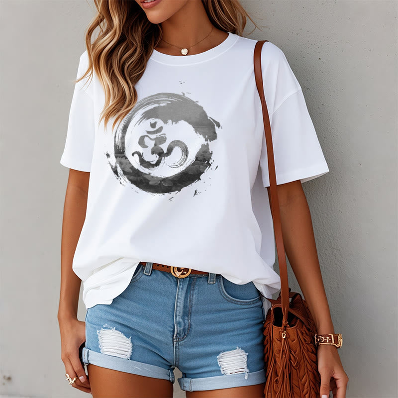 Nimara Ritual Om Lotus Cotton Tee T-shirt