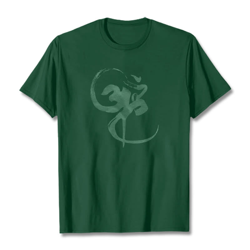 Nimara Ritual Om Design Cotton Tee T-shirt