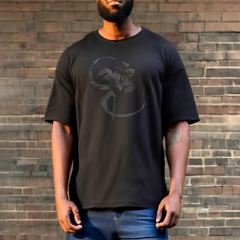 Nimara Ritual Om Design Cotton Tee T-shirt
