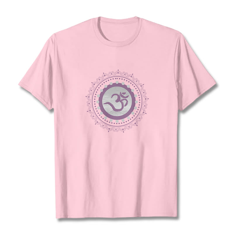 Nimara Ritual Om Mandala Pattern Cotton Tee T-shirt