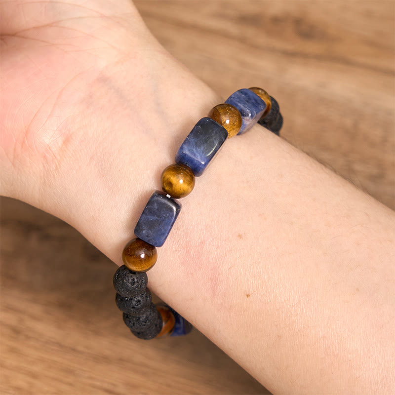 Nimara Ritual Various Crystals Lava Rock Calm Bracelet
