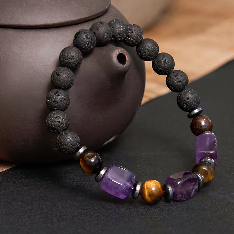 Nimara Ritual Various Crystals Lava Rock Calm Bracelet